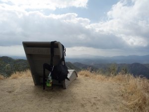 Chaise Lounge at the top of the hike... oddly placed, but very very nice after the 2.5 mile hike up.